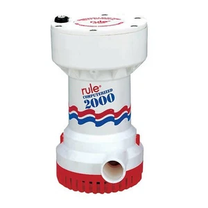Rule 53S 2000 GPH Automatic Bilge Pump 12V 1-1/8 in Discharge - Picture 1 of 2