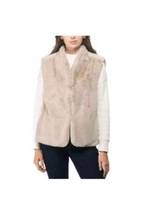 Inc International Concepts Faux-fur Vest. Size L/XL Taupe - Picture 1 of 9