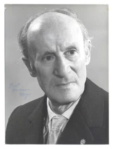 German Composer & Musicologist ERNST HERMANN MEYER Hand Signed Photo 1970s - Picture 1 of 1