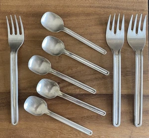 MASSIMO VIGNELLI for Calegaro CIGA Modernist SILVERWARE 1979/1980 Rare - Picture 1 of 8