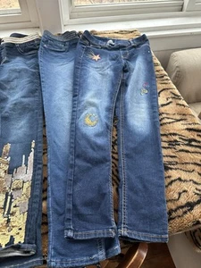 Stylish Fun Accents Size 10 Girls Jeggings Lot - Picture 1 of 8