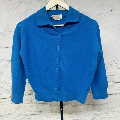 Empress Lambswool Angora Fur Blend Vintage 50s 60s Cardigan Sweater Rockabilly - Image 1 of 4