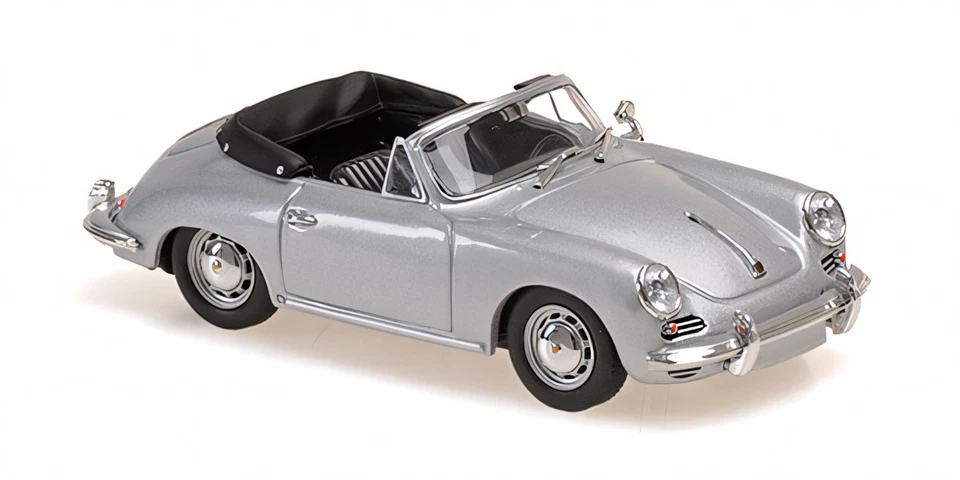 Minichamps 1:43 PORSCHE 356 C CABRIOLET SILVER 1965 - 940062330 - Immagine 1 di 1