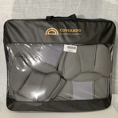 Coverado Universal Seat Covers Full Set Gray SUV Pickup Truck Car New Open Box - Image 1 of 4
