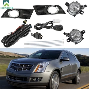 Front Lamps For Cadillac SRX 2010-2016 Fog Light Assembly w/Switch+Harness Kits - Foto 1 di 13