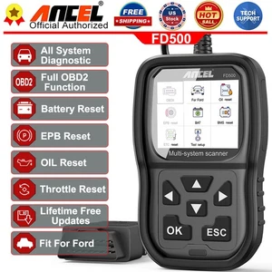 ANCEL FD500 OBD2 Escáner Lector de Código ABS SRS EPB Aceite BAT Transmisión Herramienta de Escaneo - Imagen 1 de 16