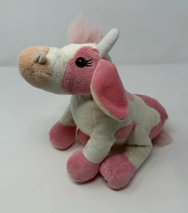 GANZ Webkinz Erdbeere Kuh Plüsch HM500 Stofftier OHNE CODE rosa weiß RAR - Bild 1 von 5