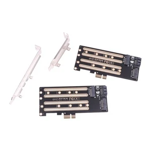 1pc NVMe M.2 SSD To PCIe 3.0 4.0 x4, SATA M.2 SSD To SATA dual-purpose Adapter - Afbeelding 1 van 12