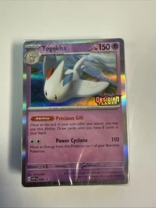 Pokemon TCG - Obsidian Flame Togekiss SVP 038 Promo SELLADO Construcción y Mazo de Batalla - Imagen 1 de 3