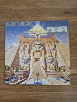 Iron Maiden Powerslave LP Album Stereo Europe 1984 Vinyl Record  - Image 1 of 4