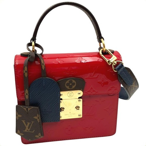 LOUIS VUITTON（LV） Borsa a mano Louis Vuitton Vernis Monogram Spring Street PM rosso scarlatto LV M90505 SA