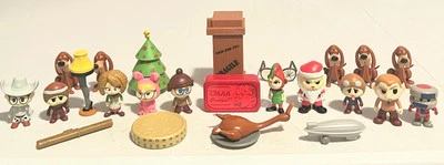 Mini figuras de personajes de una historia de Navidad lámpara de pierna 24 piezas Ralphie 1983 película x Foto 1 de 4