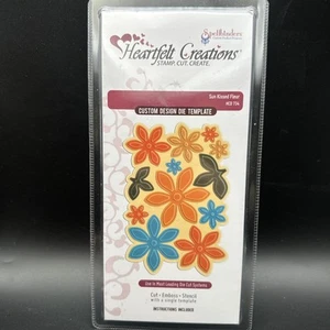 Heartfelt Creations Spellbinders Die Template HCD 734 Sun Kissed Fleur Flowers - Picture 1 of 5
