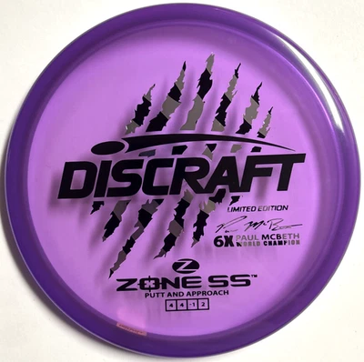 Discraft Zone SS 6x Garra Paul McBeth - 175g Escala Edición Limitada Nuevo Foto 1 de 4