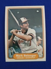 1982 FLEER #158 MARK BELANGER BALTIMORE ORIOLES NM-MT OR BETTER 8 TIME GG '70 WS