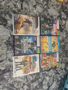 mixed lot 6 video games Wii Wiiu Xbox 360 Transformers Kinect - Picture 1 of 1