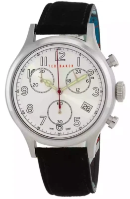 Ted Baker  Quartz White Dial Leather Belt Men's Watch BK PLNF905 91 - Image 1 of 2