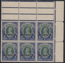 1939 Kuwait ** Mi.49 Bl/6, King George VI, 5r blue/green [sr3673]