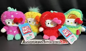 BumBumz HELLO KITTY 4.5" Fruit Plush Complete Set of 4 Apple Avocado Strawberry - Picture 1 of 5