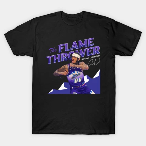 Jordan Clarkson Utah Jazz Squared Up Basketball Player Unisex T-shirt Gift For F Cover