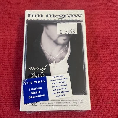 Factory Sealed Cassette Tape Single Tim McGraw One Of These Days Curb Records - Imagem 1 de 3