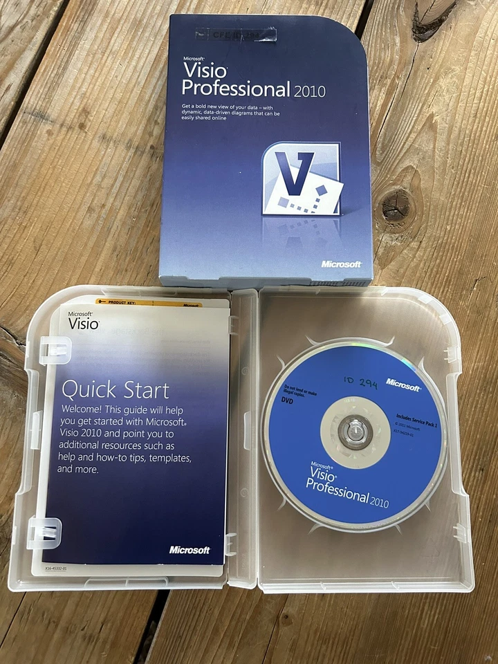 Microsoft Visio Professional 2010, Box, englische Vollversion mit MwSt-Rechnung - Bild 1 von 3