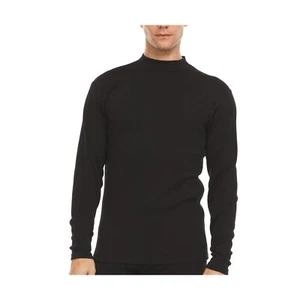 100% Merino Wool Mens Long Sleeve Expedition Mock Neck - Mid Layer - Warm Und... - Picture 1 of 3