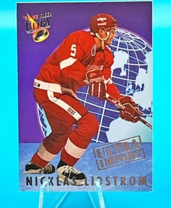 1992-93 Fleer Ultra Imports Hockey #13 Nicklas Lidstrom - Picture 1 of 2