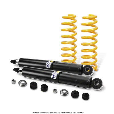 Rear Shock Absorbers Raised King Springs for TOYOTA PRADO 120 150 series Wagon - image 1 of 2