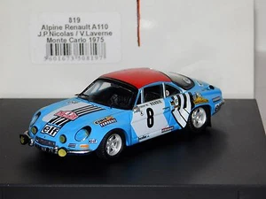 ALPINE RENAULT A110 #8 MONTE CARLO 1975 NICOLAS /LAVERNE TROFEU 819 1:43 - Picture 1 of 1