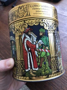 E. Otto Schmidt Nurnberger Germany Lebkucken Gingerbread Tin Metal Container - Picture 1 of 6