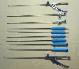 Set Mini Chirurgia Laparoscopica 10pz 3mmx330mm Endoscopia Strumenti Riutilizzabili - Foto 1 di 8
