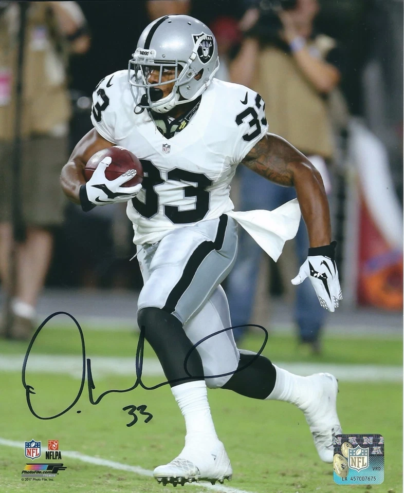 Foto autografiada de DEANDRE WASHINGTON 8X10 Oakland Raiders - con certificado de autenticidad Foto 1 de 1