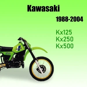Workshop Service Manual for Kawasaki Kx125 Kx250 Kx500 1988 - 2004 - Picture 1 of 2