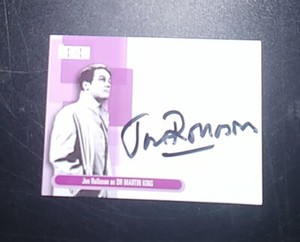 Jon Rollason Autographed 2003 Strictly Ink Avengers Card D.16