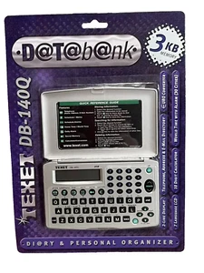 Vintage Texet DB-140Q Databank 3KB memory personal organiser (KS 219) - Afbeelding 1 van 5