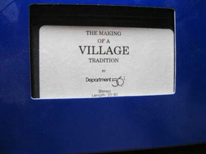 1993 Department 56 THE MAKING OF A VILLAGE TRADITION - VHS TAPE - Picture 1 of 1