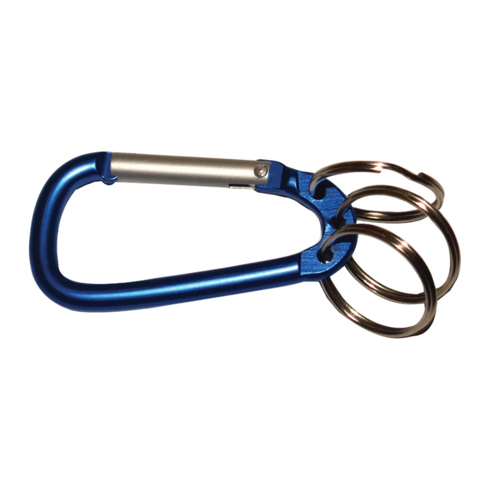 Hillman Aluminum 3-Ring Carabiner Clip on Key Chain - Ships as Assorted Colors - Image 1 of 1