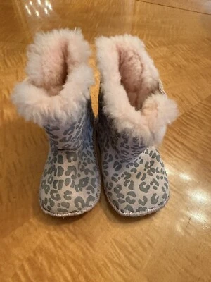 Ugg Australia Cassie Pink Leopard Boots Size 4/5 EUC - Image 1 of 4