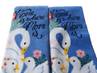 HOME IS WHERE MOM IS towels Set of 2 cotton kitchen towels