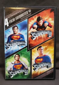 4 Film Favorites - Superman I, II, III, IV (DVD, 2008, 2-Disc Set) - Picture 1 of 3