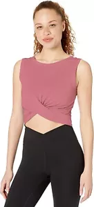 Amazon Essentials Women's Soft Cotton Knot Front Cropped Yoga Tank ( Core 10 ) - Picture 1 of 4