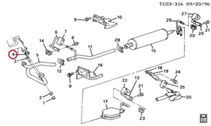 ( 1 ) GENUINE GM 15687224 Exhaust Gasket - Manifold to Pipe - Picture 1 of 6