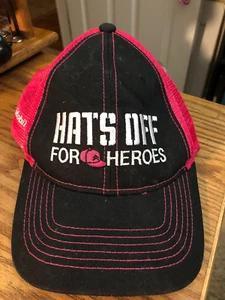Hats Off For Heroes T-Mobile Hat Cap Adjustable Pink & Black - Picture 1 of 5