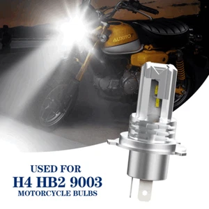 Motorcycle Headlight Kit H4 9003 LED Bulb HID White 6000K Hi/Lo Beam High Power - Picture 1 of 8