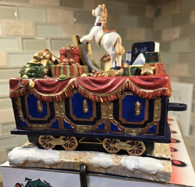 Ceramic Holiday Train Stocking Holder - Image 1 of 4