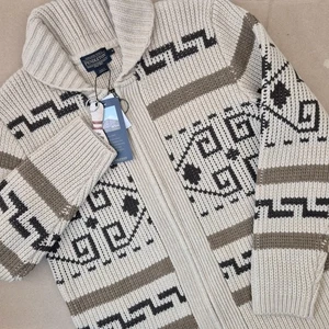 NWT Pendleton Westerly Wool Cardigan Sweater Mens Small - Big Lebowski The Dude - Picture 1 of 8