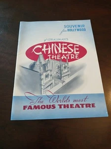 HOLLYWOOD CHINESE THEATRE, 1960 SOUVENIR BOOK/PAMPHLET - Picture 1 of 9