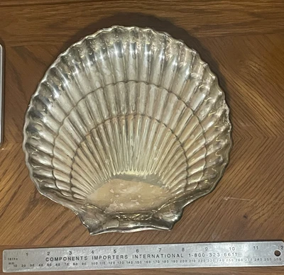 Bandeja grande Gorham de 9" pesada con patas de plata esterlina 40617 470 g Foto 1 de 4