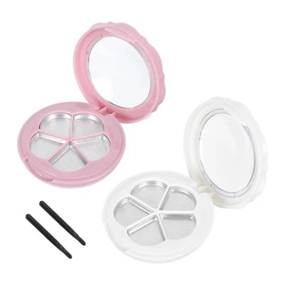  2 Sets Convenient Cosmetics Sub Package Tray Makeup Trays for Samples - Image 1 of 4